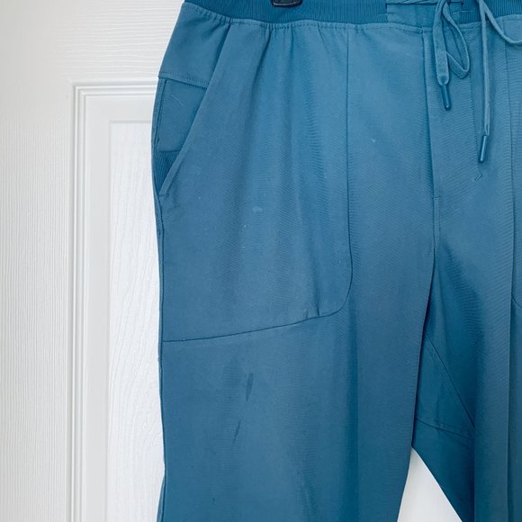 LULULEMON Jogger Pants Mens Extra Large BLUE GREY Pull on Elastic Drawstring Wai - Picture 3 of 13